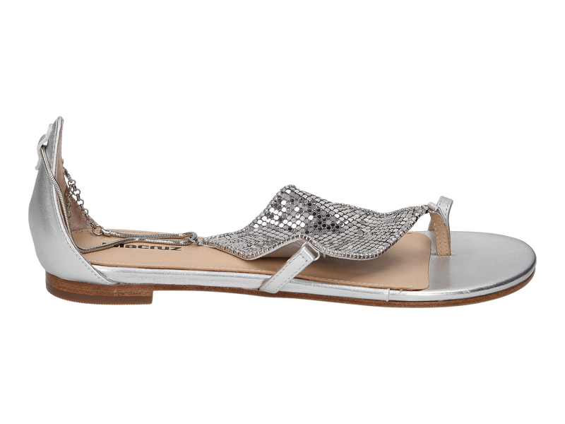 Lola Cruz Sandales Argent