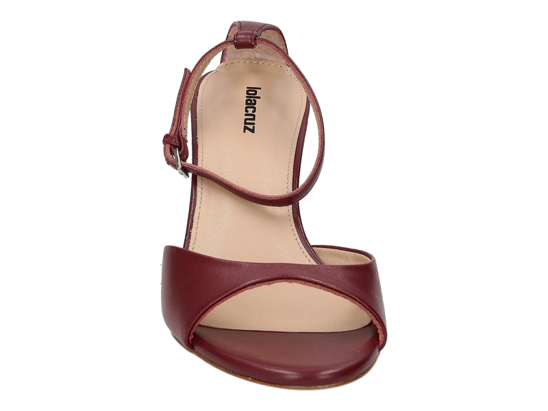Lola Cruz Sandales Bordeaux