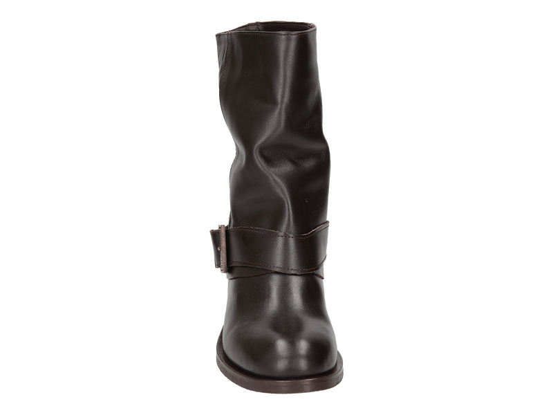 View product 'Babouche Boot With Heel Brown' Babouche Boot With Heel Brown