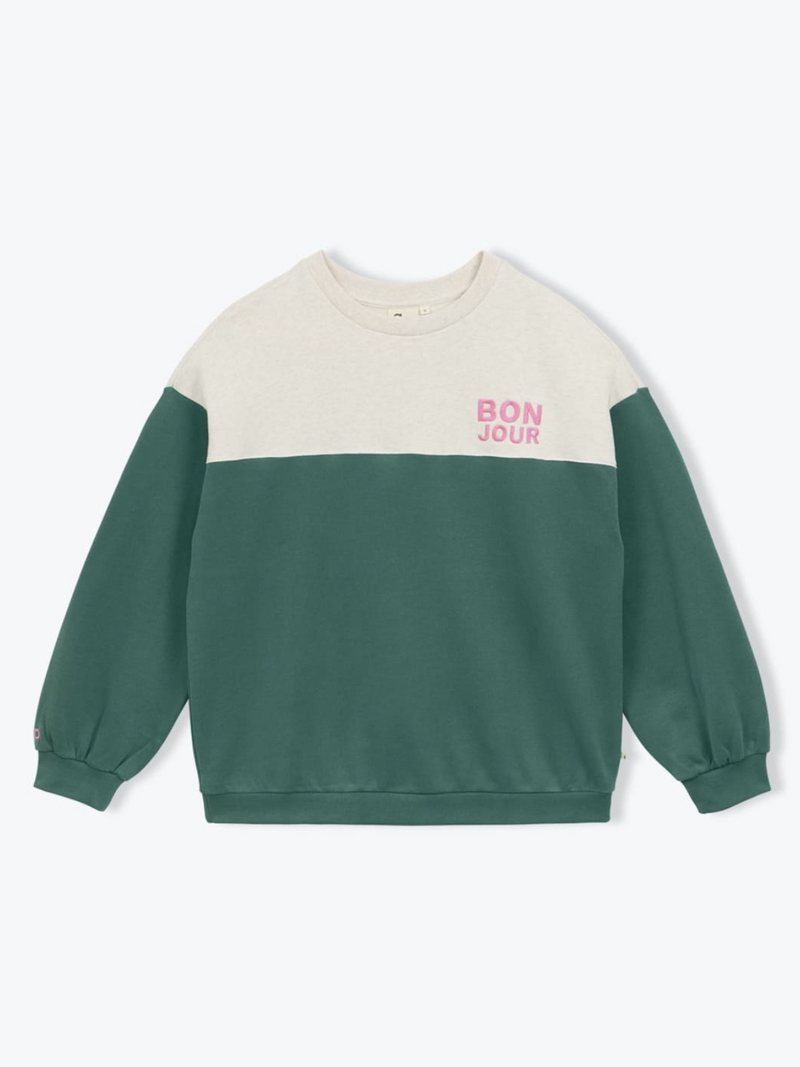 View product 'Arsene & Les Pipelettes Sweaters Green' Arsene & Les Pipelettes Sweaters Green