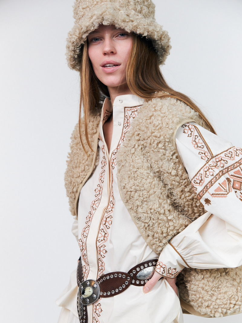 View product 'Lollys Laundry Bodywarmers Beige' Lollys Laundry Bodywarmers Beige