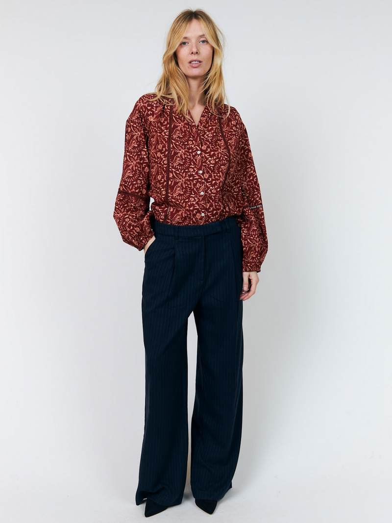 View product 'Lollys Laundry Blouses Roest' Lollys Laundry Blouses Roest