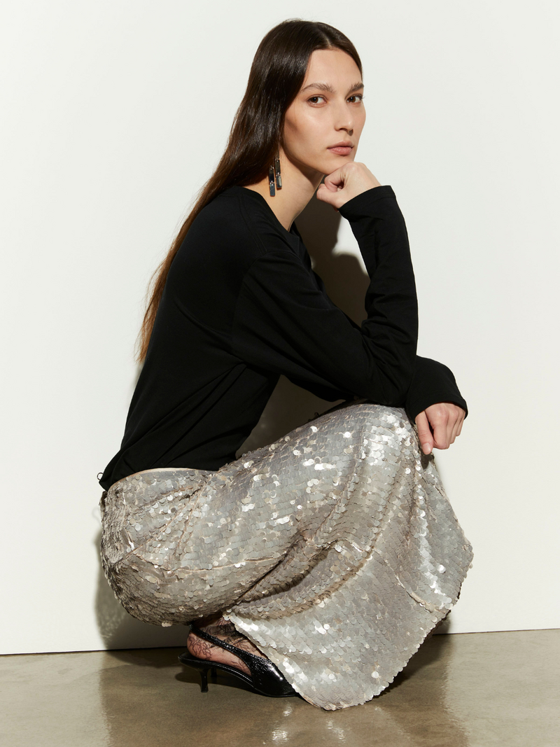 Isabelle Blanche Skirts Silver