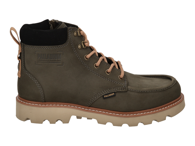 Voir le produit 'Palladium Bottines Kaki' (en anglais) Palladium Bottines Kaki